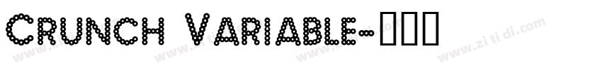 Crunch Variable字体转换